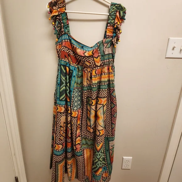 FARM Rio Multicolor Patchwork Maxi Dress - Picture 2 of 3
